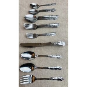 37 Piece Set Oneidacraft VENUS Stainless Silverware Flatware 37